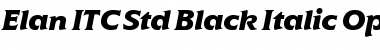 Download Elan ITC Std Black Italic Font
