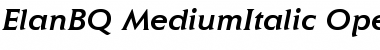 Download Elan BQ Regular Font Title Preview