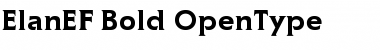 Download ElanEF Bold Font Title Preview