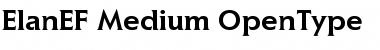 Download ElanEF Medium Font Title Preview