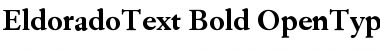 Download EldoradoText Bold Font Title Preview