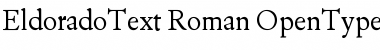 Download EldoradoText-Roman Regular Font Title Preview