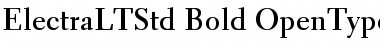 Download Electra LT Std Bold Font Title Preview