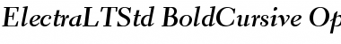 Download Electra LT Std Bold Cursive Font Title Preview