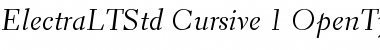 Download Electra LT Std Cursive Font Title Preview