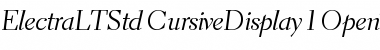 Download Electra LT Std Cursive Display Font Title Preview