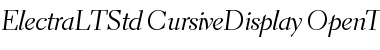 Download Electra LT Std Cursive Display Font Title Preview