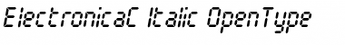 Download ElectronicaC Italic Font Title Preview