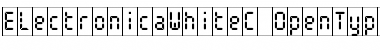 Download ElectronicaWhiteC Regular Font Title Preview