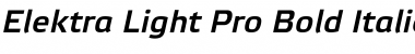Download Elektra Light Pro Bold Italic Font Title Preview