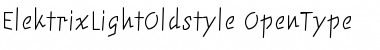 Download ElektrixLightOldstyle Regular Font Title Preview