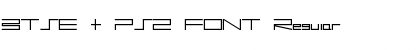 Download BTSE + PS2 FONT Regular Font Title Preview