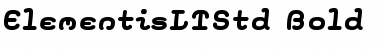Download Elementis LT Std Bold Font Title Preview
