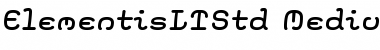 Download Elementis LT Std Medium Font Title Preview