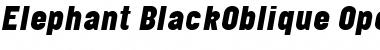 Download Elephant BlackOblique Font Title Preview