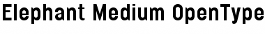 Download Elephant Medium Font Title Preview
