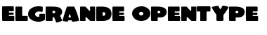 Download ElGrande Regular Font Title Preview