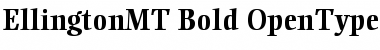 Download Ellington MT Bold Font Title Preview