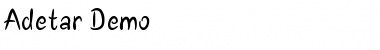 Download Adetar Demo Font Title Preview