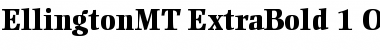 Download Ellington MT Extra Bold Font Title Preview