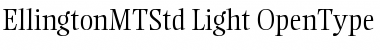 Download Ellington MT Std Light Font Title Preview