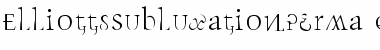 Download ElliottsSubluxationPerma Regular Font Title Preview