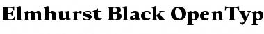 Download Elmhurst Black Font Title Preview