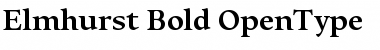 Download Elmhurst Bold Font Title Preview