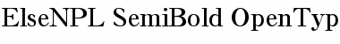 Download Else NPL Semi-Bold Font Title Preview