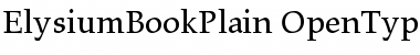 Download Elysium Book Plain Font Title Preview