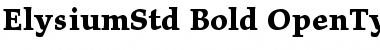 Download Elysium Std Bold Font Title Preview