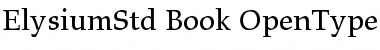 Download Elysium Std Book Font Title Preview