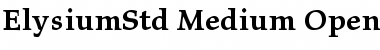 Download Elysium Std Medium Font Title Preview