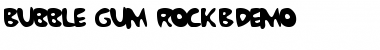 Download Bubble Gum RockBDemo Regular Font Title Preview