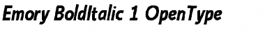 Download Emory Bold Italic Font Title Preview