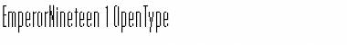Download EmperorNineteen Regular Font Title Preview