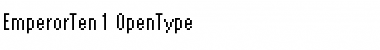 Download EmperorTen Regular Font Title Preview