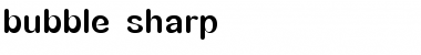Download bubble sharp Regular Font Title Preview