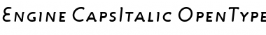 Download Engine CapsItalic Font Title Preview