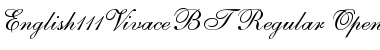 Download English 111 Vivace Font Title Preview