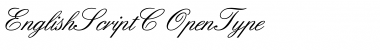 Download EnglishScriptC Regular Font Title Preview