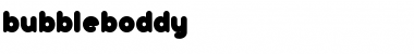 Download bubbleboddy Regular Font Title Preview