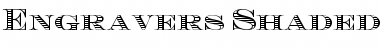 Download Engravers-Shaded Regular Font Title Preview