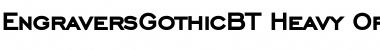 Download EngraversGothicBT Heavy Font Title Preview
