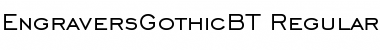 Download Engravers' Gothic Regular Font Title Preview