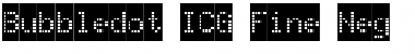 Download Bubbledot ICG Fine Neg Regular Font Title Preview