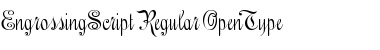 Download EngrossingScript Regular Font Title Preview