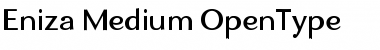Download Eniza Medium Font Title Preview