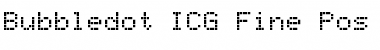 Download Bubbledot ICG Fine Pos Regular Font Title Preview