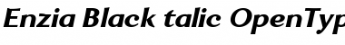 Download Enzia Black Italic Font Title Preview